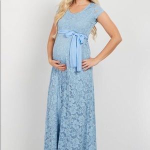 Pinkblush lace maternity gown - Small